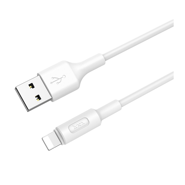 Кабель HOCO X25 USB (m)-Lightning (m) 1.0м 2.0A ПВХ белый (1/30/300)