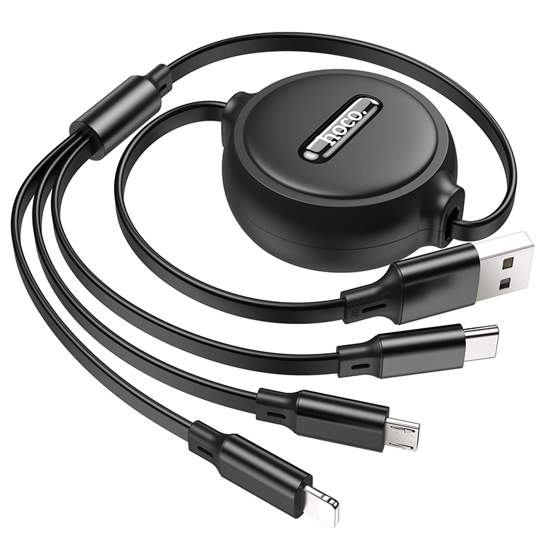 Кабель HOCO X75 USB (m)-Lightning/Type-C/microUSB (m) 1.0м 2.0A ПВХ красный (1/24/240)
