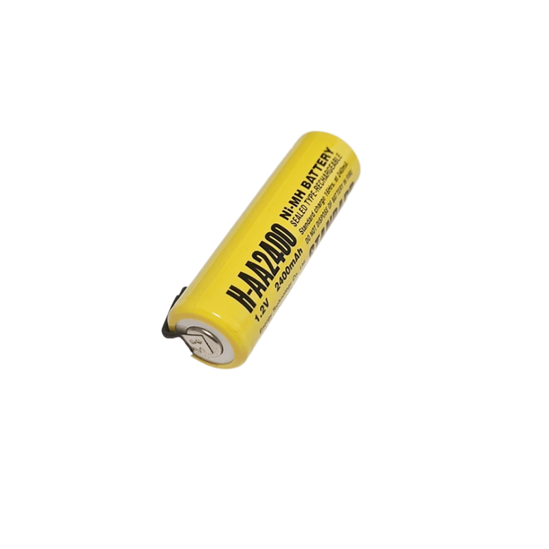 Аккумулятор ET H-AA2400-T 2400мАч, 2-ножки, горизонтальный монтаж,&nbsp;&nbsp;NI-Mh, 1.2В