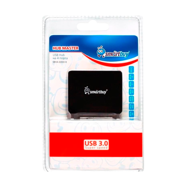 USB-Хаб Smartbuy 6000 4USB черный