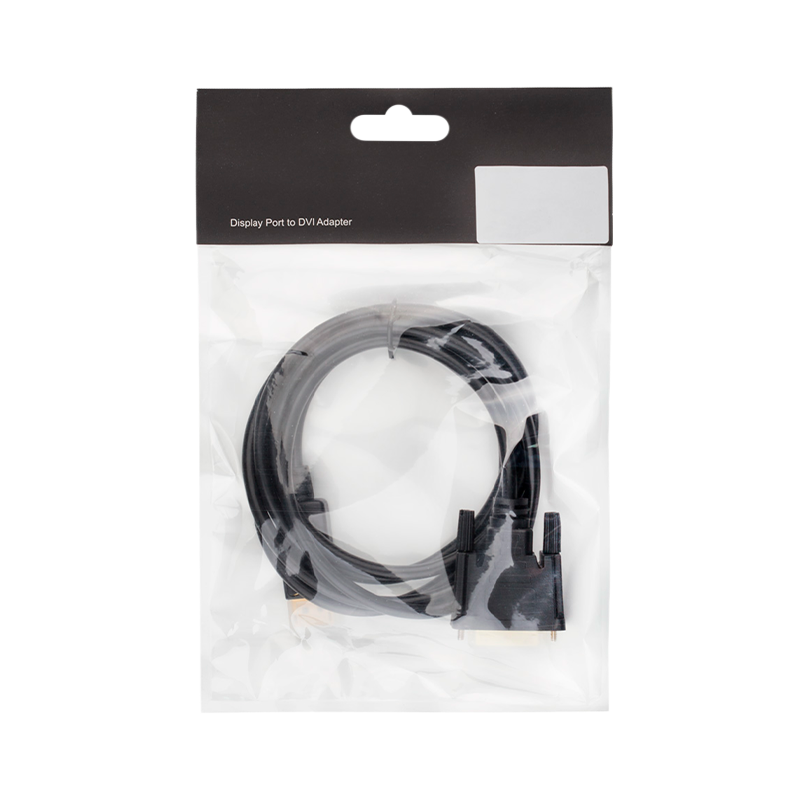 Кабель Atcom AT9504 DVI-D 25 (m)-DisplayPort (m) 1.8м силикон 1080P черный в пакете (1/100)