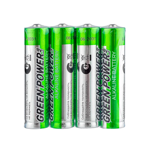 Батарейка GREEN POWERlab LR03 AAA Shrink 4 Alkaline 1.5V (4/40/1000)