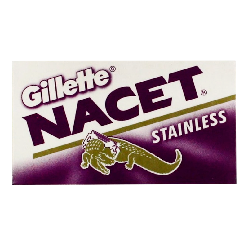 Лезвия Gillette Stainless NACET двустронние 5шт в упаковке, цена за 1 лезвие (5/100/1200)