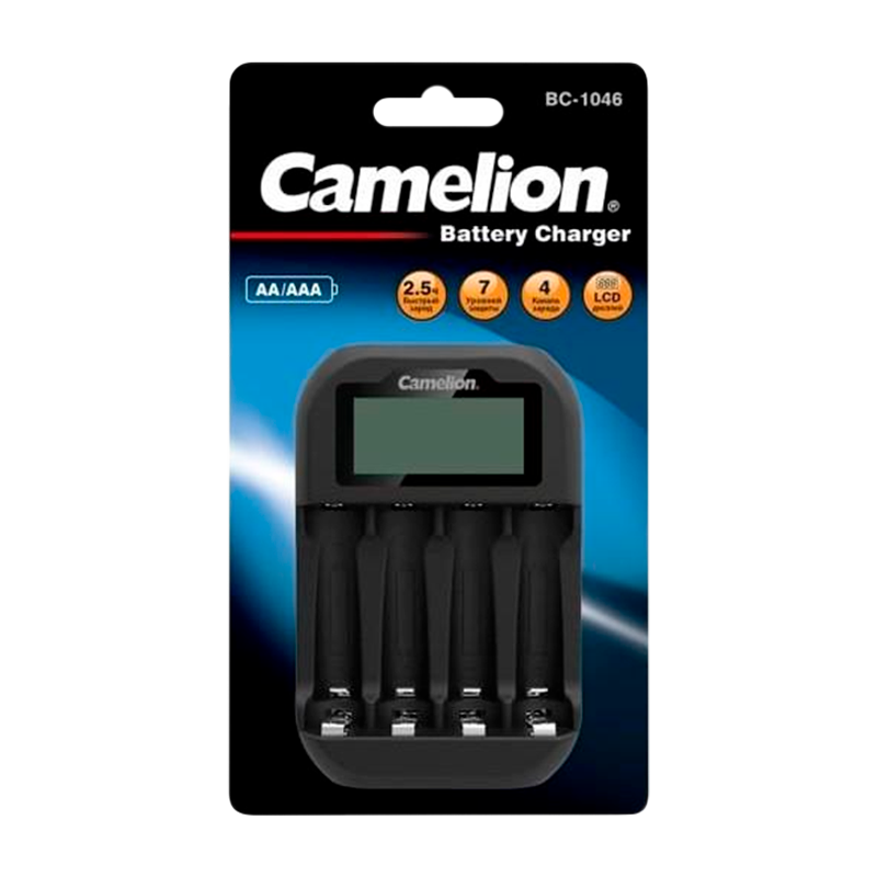 З/У для аккумуляторов Camelion BC-1046 AA/AAA 4 слота (1/16/32)