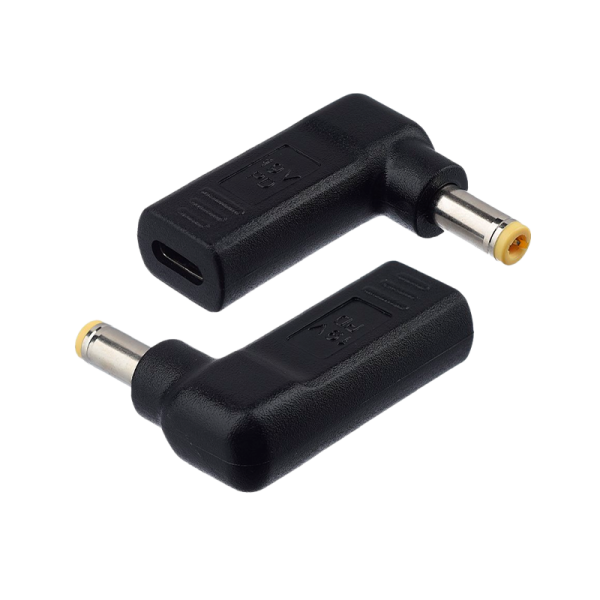 Адаптер GoPower Type-C (m)-5.5x2.5mm (m) черный