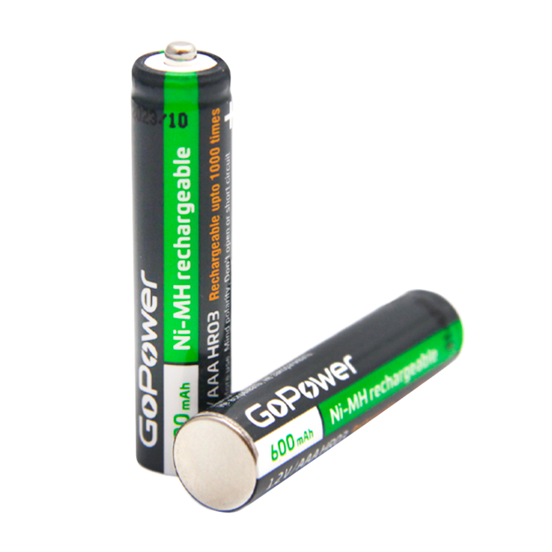 Аккумулятор бытовой GoPower HR03 AAA BL2 NI-MH 600mAh (2/20/320)