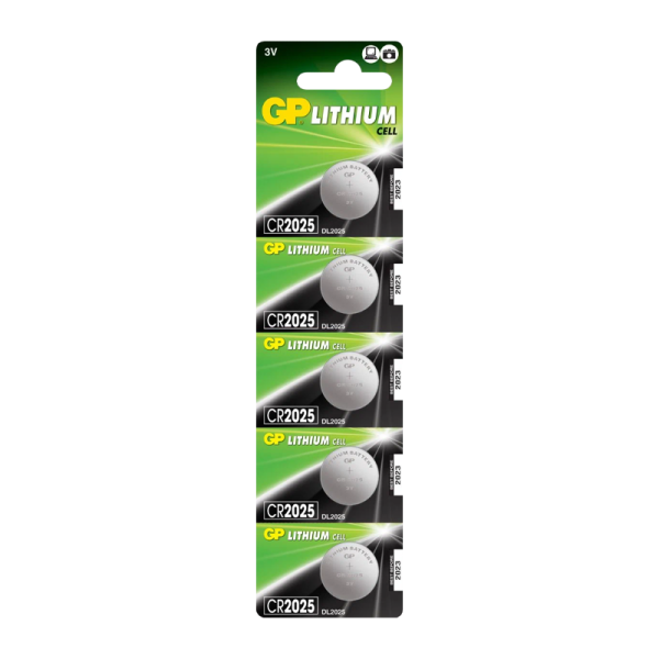 Батарейка GP CR2025 BL5 Lithium 3V (5/100/2000) R