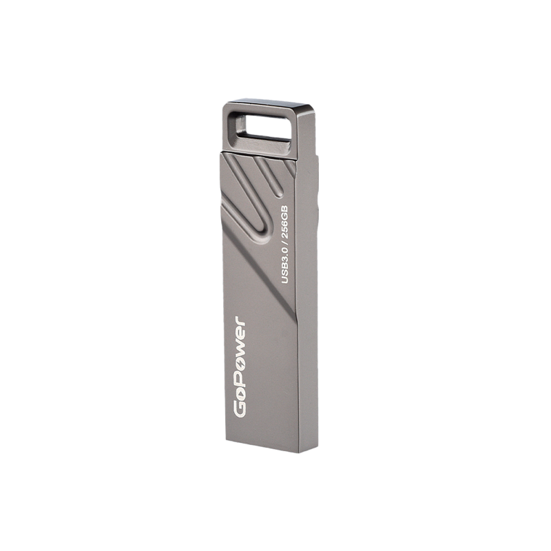 Флеш-накопитель GoPower TITAN 256GB USB3.0 металл черный графит (1/50/1000)