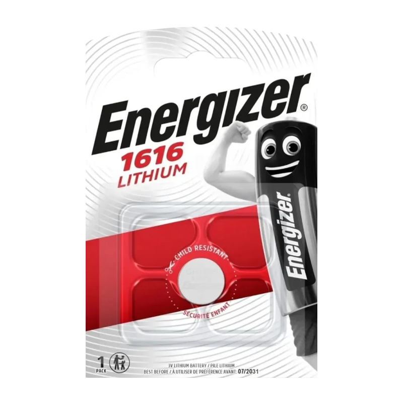 Батарейка Energizer CR1616 BL1 Lithium 3V (1/10/140)