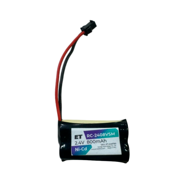 Аккумулятор ET RC-2408VSM PK1, 2.4В, 800мАч, Ni-Cd