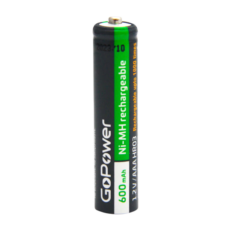 Аккумулятор бытовой GoPower HR03 AAA BL2 NI-MH 600mAh (2/20/320)