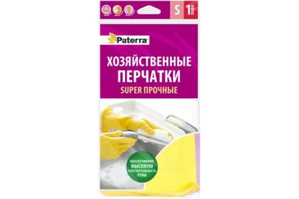 Перчатки Paterra L резина 1 пара в упаковке (1/120)
