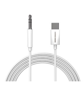 Кабель AUX MORE CHOICE UK28a Jack 3.5mm (m)-Type-C (m) 1м TPE белый
