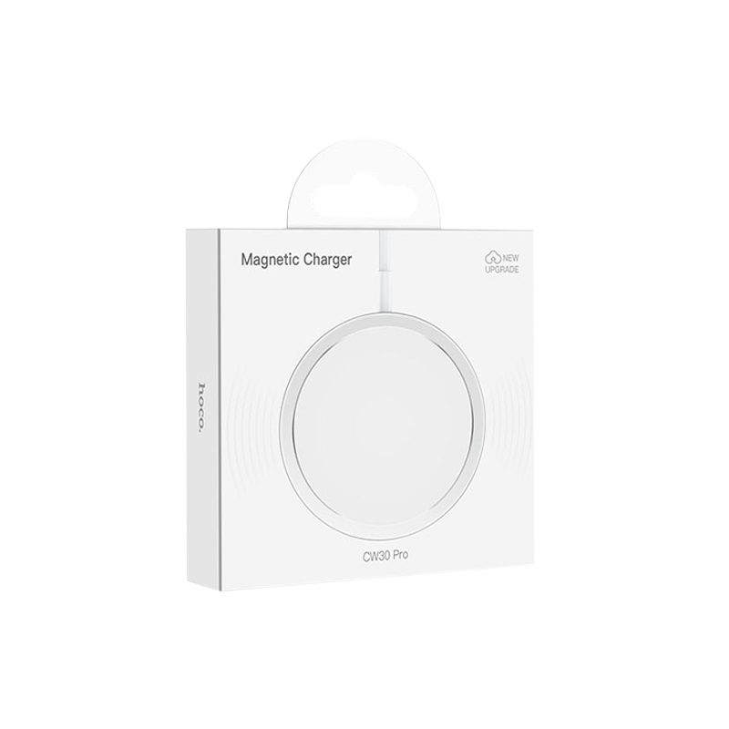 Беспроводное З/У HOCO CW30 Pro 3.0A 15W MagSafe с кабелем Type-C серебряный (1/29/174)