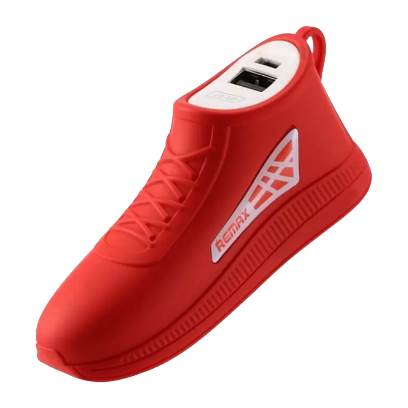 Внешний аккумулятор Remax RPL-57 Running Shoe 2500mAh 1.0A 1USB красный (1/60)