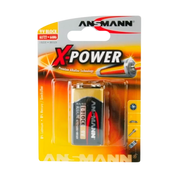 Батарейка ANSMANN X-POWER  6LR61 BL1