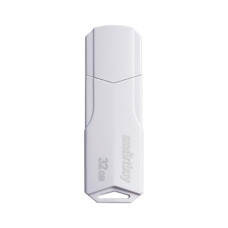 Флеш-накопитель Smartbuy Clue 32GB USB2.0 пластик белый