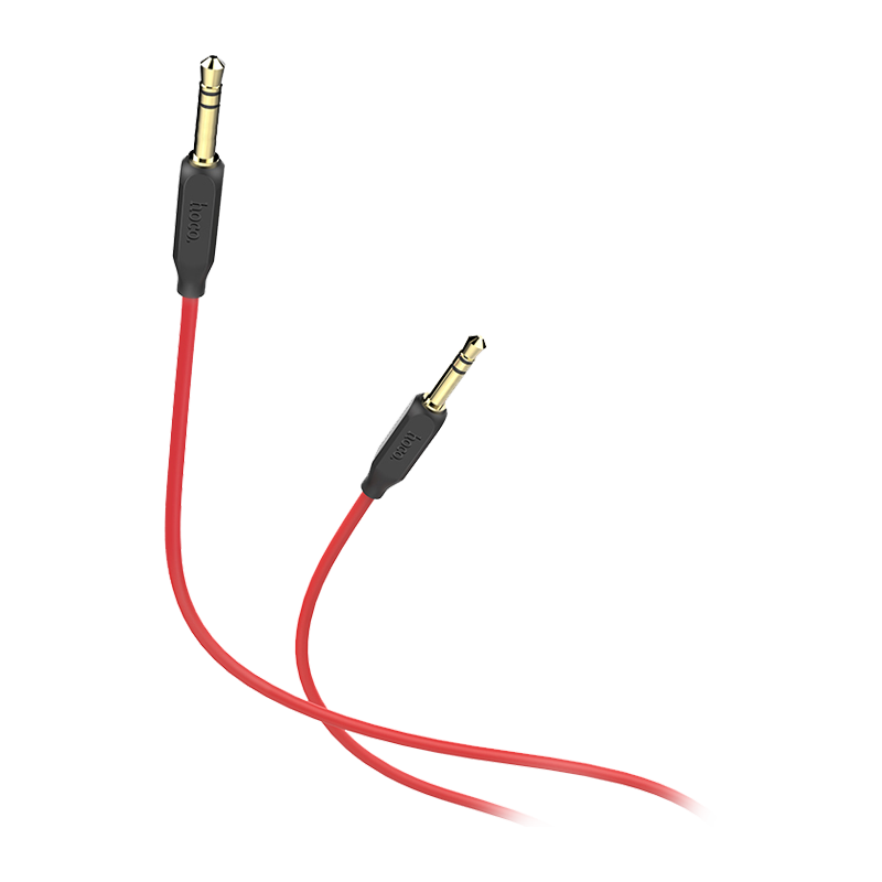 Кабель AUX HOCO UPA11 Jack 3.5mm (m)-Jack 3.5mm (m) 1.0м TPE черный (1/30/300)