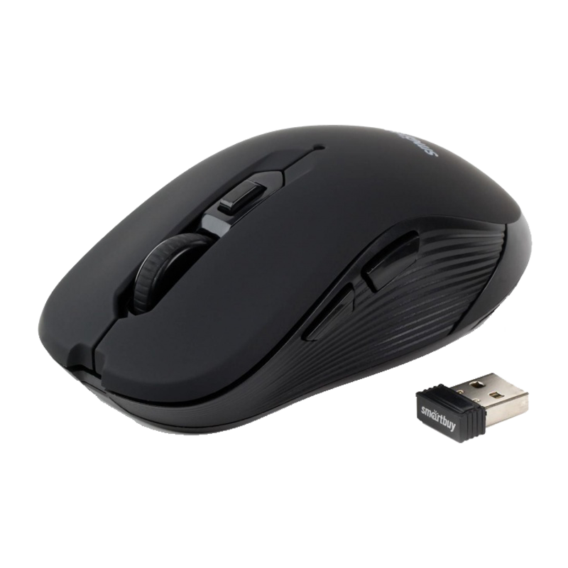 Мышь беспроводная Smartbuy 200AG классическая USB черный (1/40)