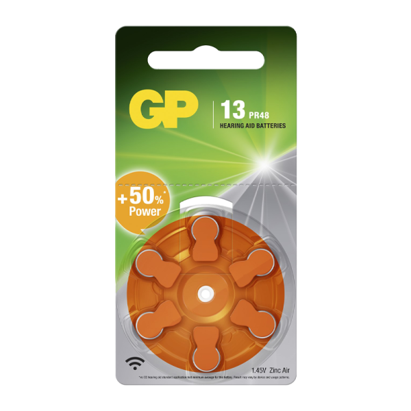 Батарейка GP ZA13 BL6 Zinc Air 1.45V (6/60/300/3000)