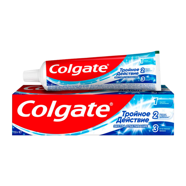 Зубная паста COLGATE Экстра Отбеливание Тройное Действие 100мл (1/48)