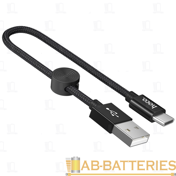 Кабель HOCO X35 USB (m)-Type-C (m) 0.25м 3.0A силикон черный (1/31/310)