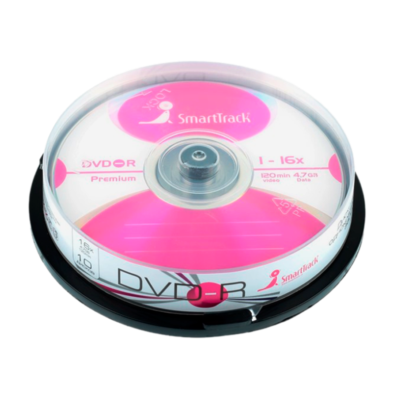 Диск DVD-R SmartTrack 4.7GB 16x 10шт. cake box (10/200)