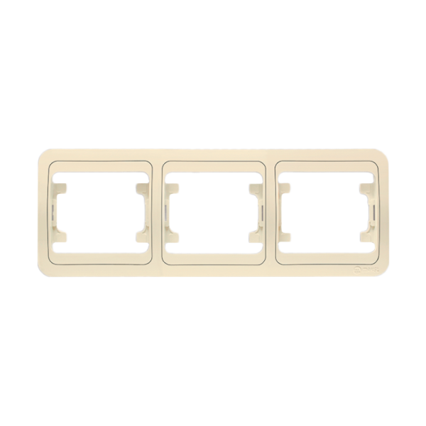 Рамка Makel Mimoza 3пост. кремовый 32013 (1/20)