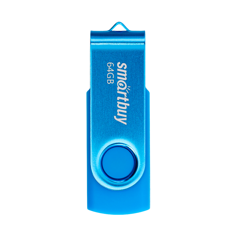 Флеш-накопитель Smartbuy Twist 64GB USB2.0 пластик синий