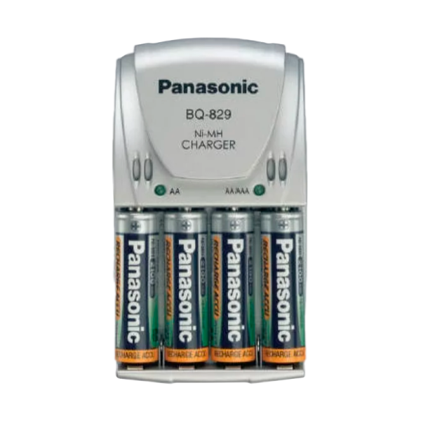 З/У для аккумуляторов Panasonic BQ-829 AA/AAA 4 слота +4AA 2100mAh