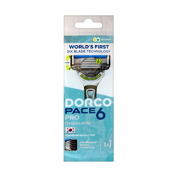 Бритва DORCO PACE6 pro 6 лезвий 1шт. (1/10)