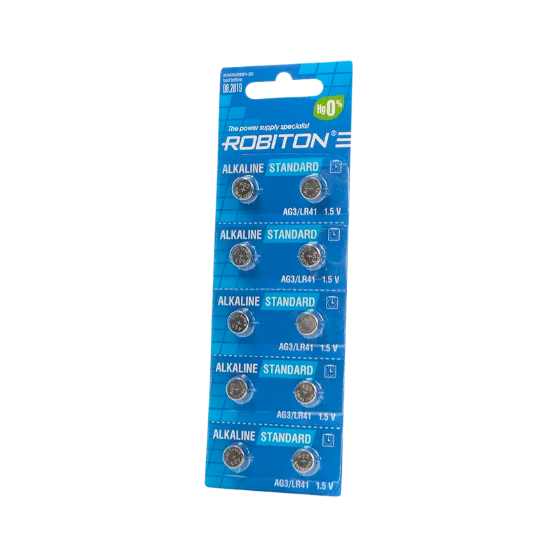 Батарейка ROBITON STANDARD R-AG3-BL10 AG3 BL10 (10/200/4000)