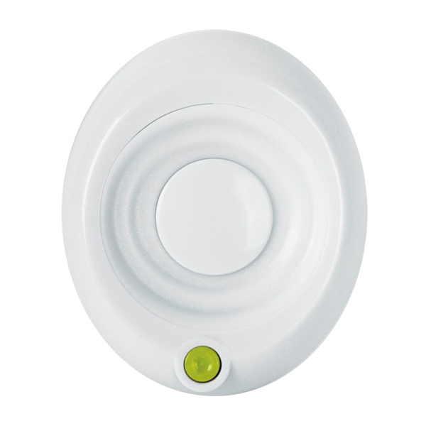 Ночник Camelion NL-245 "Кнопка" 220V в розетку белый (1/24/96)