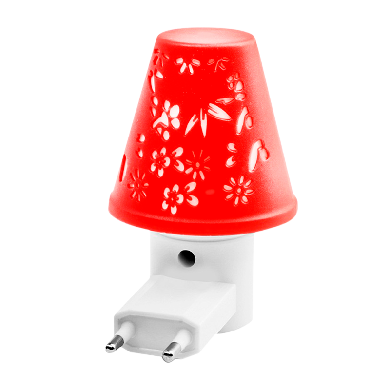 Ночник Camelion NL-193 "Светильник красный" 3LED 0.5W 220V в розетку (1/24/96)