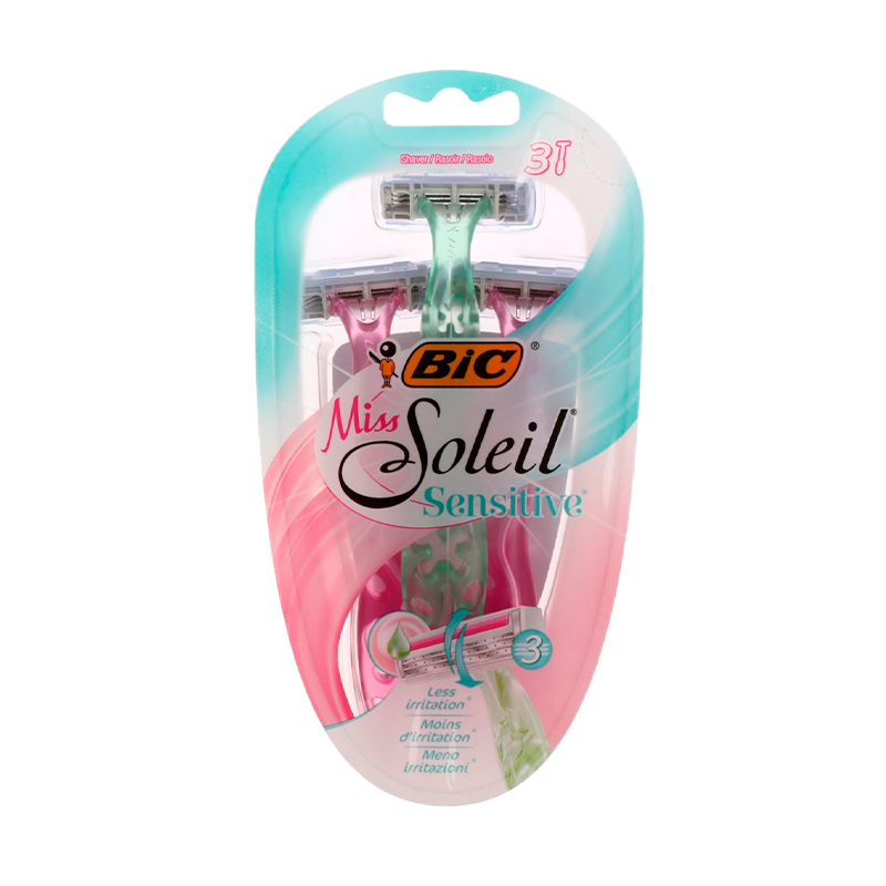 Бритва BIC Soleil Sensitive Miss 3 лезвия пластиковая ручка 3шт. (1/10)