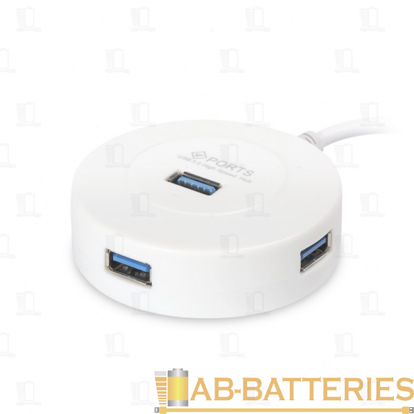 USB-Хаб Smartbuy 7314 4USB USB3.0 белый (1/100)