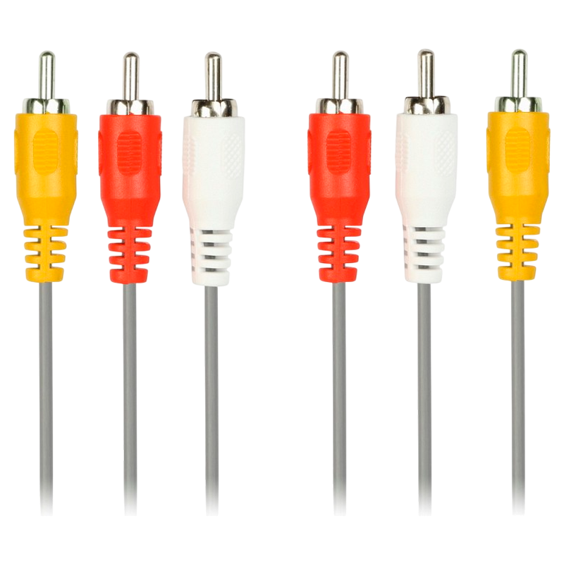 Кабель Smartbuy KA-231 3xRCA (m)-3xRCA (m) 1.8м силикон черный (1/25)