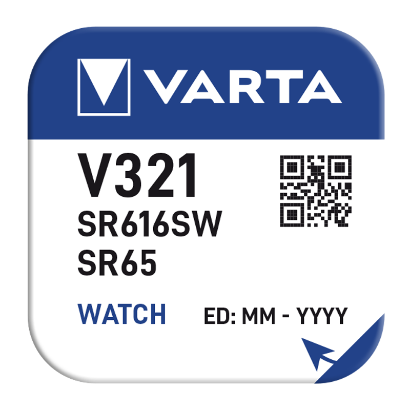 Батарейка Varta 321 (SR616SW) BL1 Silver Oxide 1.55V (1/10/100)