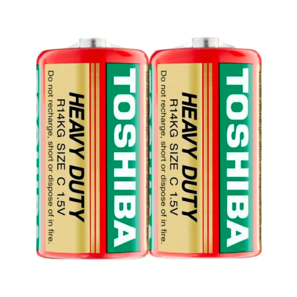 Батарейка Toshiba R14 C Shrink 2 Heavy Duty 1.5V (2/24/480)