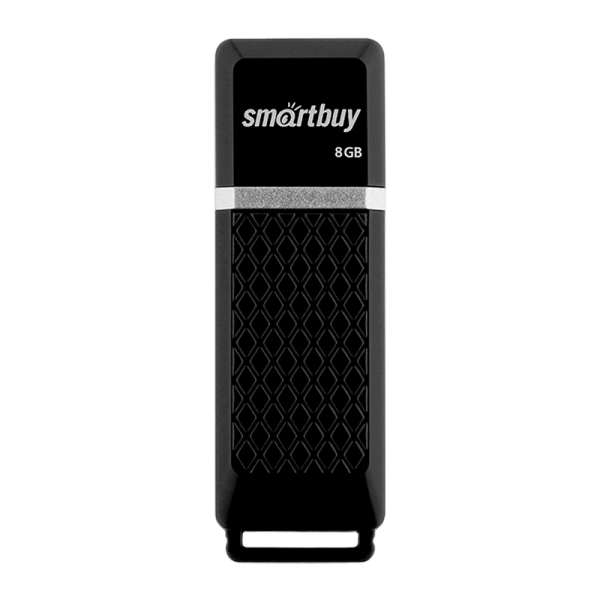 Флеш-накопитель Smartbuy Quartz 8GB USB2.0 пластик черный