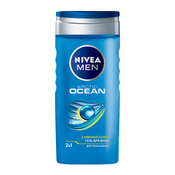 Гель для душа мужской Nivea Arctic Ocean 2 в 1 250мл (1/12)