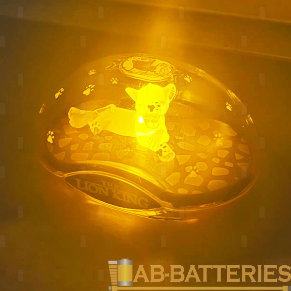 Ночник Energizer Lion King на основании желтый