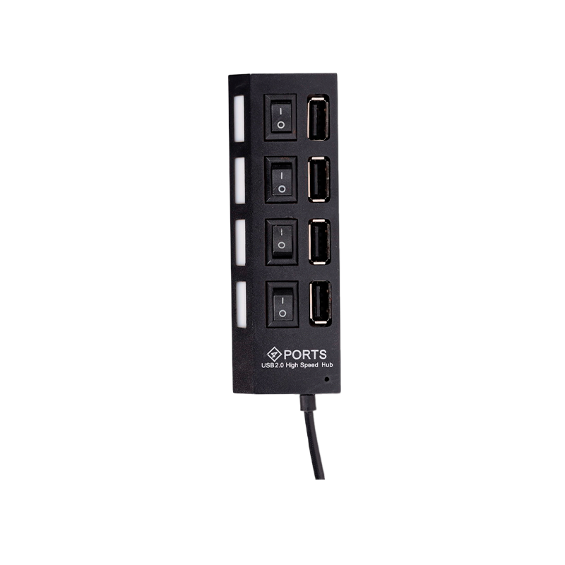 USB-Хаб Smartbuy 7204 4USB с выключателем черный