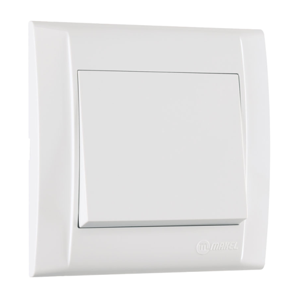 Выключатель Makel Defne 1-клав.10A пластик белый 42001001 (1/12)