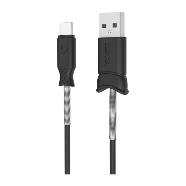 Кабель HOCO X24 USB (m)-Type-C (m) 1.0м 2.4A TPE черный (1/31/310)