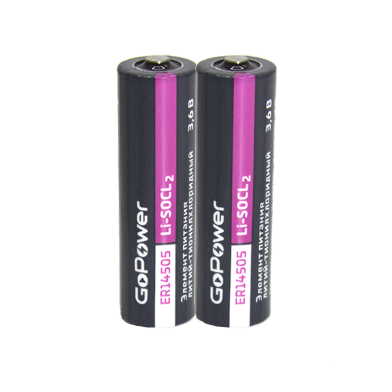 Батарейка GoPower ER14505 Shrink 2 Li-SOCl2 3.6V 2600mAh (2/50/300)