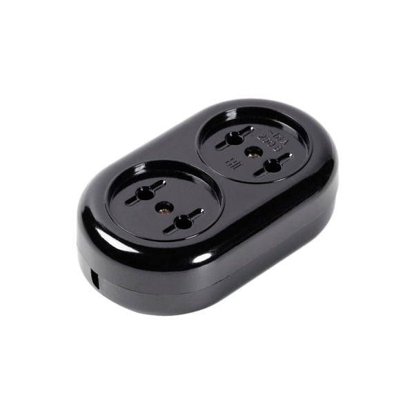 Колодка Smartbuy бакелитовая, 2 гнезда 10А/2,2кВт без заземления