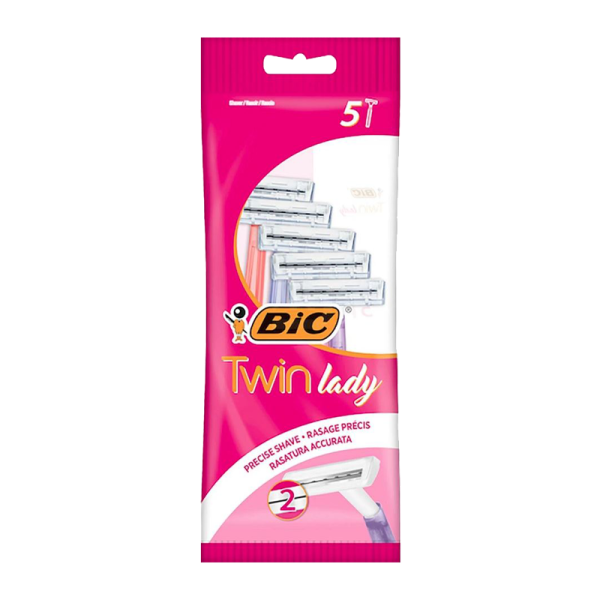 Бритва BIC "Twin Lady" 2 лезвия пластиковая ручка 5шт. (1/20)