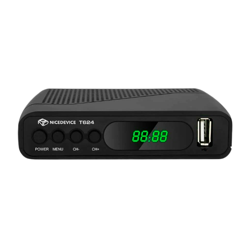 Приставка для цифрового ТВ Selenga T624 Nice Device DVB-T/T2/C черный
