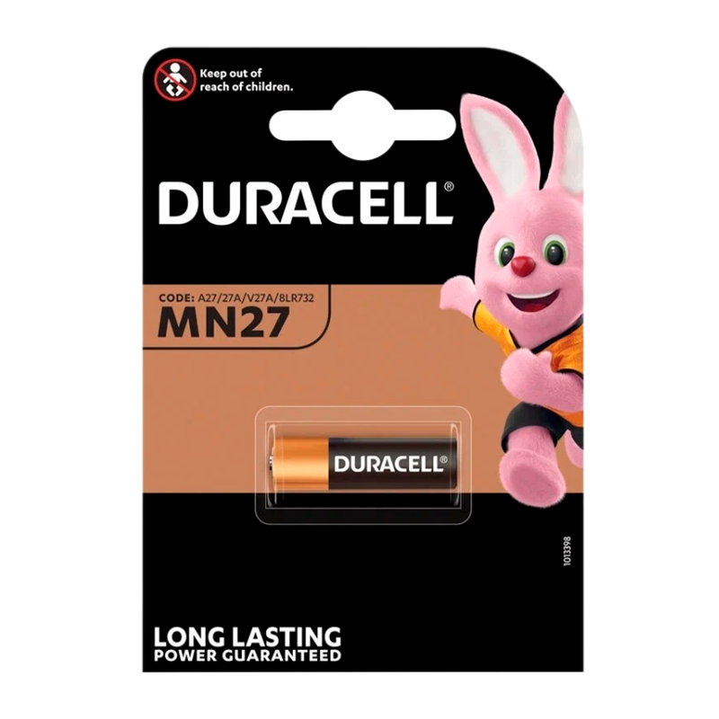 Батарейка Duracell LR27/A27/MN27 BL1 Alkaline 12V (1/10/100)